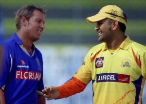 Shane Warne (left) (RR) and MS Dhoni (CSK) - AP