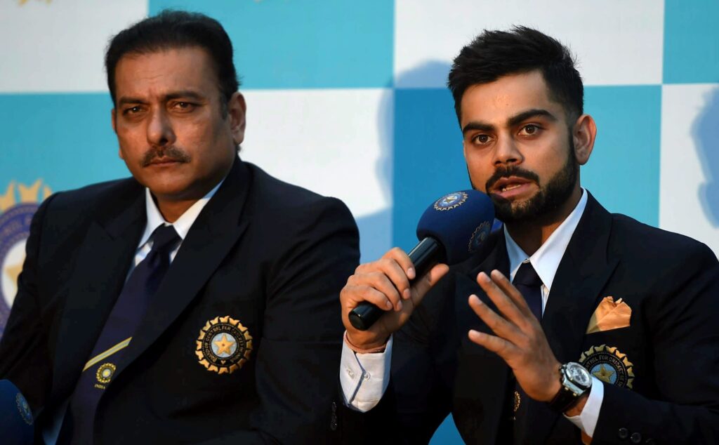 Ravi Shastri and Virat Kohli