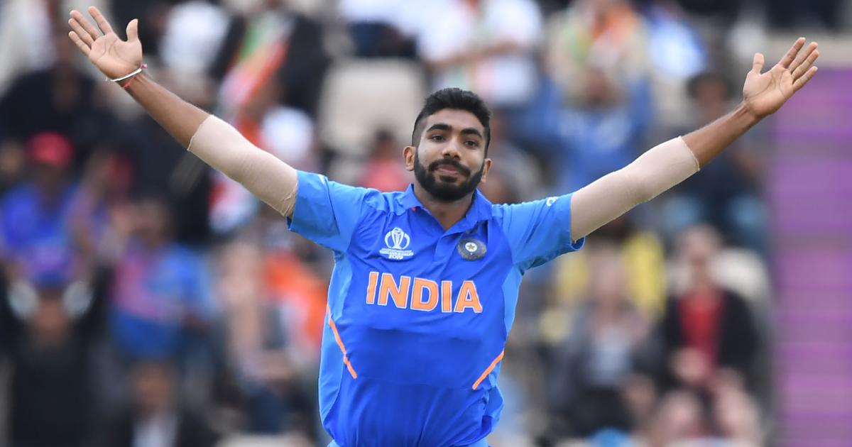 India's Jasprit Bumrah in action during the 2019 ICC World Cup | AFP / Dibyangshu Sarkar