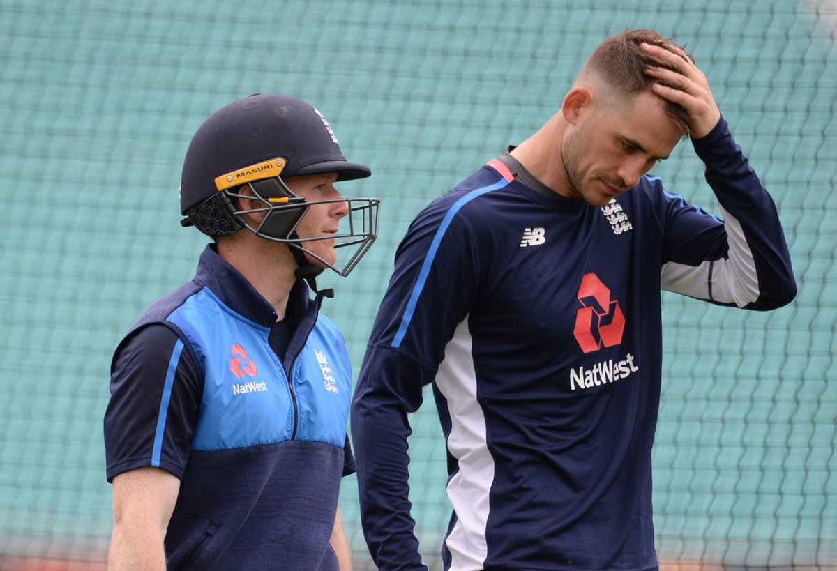 Eoin Morgan and Alex Hales. (Credits: Twitter)