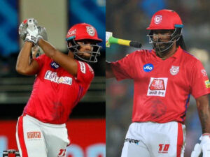 Chris Gayle, Nicholas Pooran (Picture Credit: BCCI/IPL)