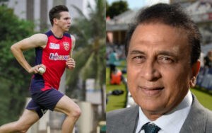 Jhye Richardson and Sunil Gavaskar. (Photo Source: Twitter)