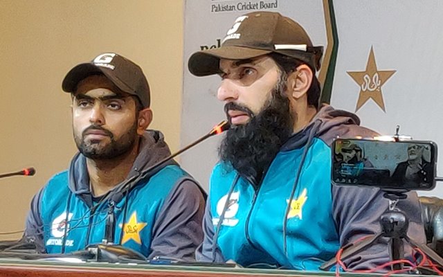 Misbah-ul-Haq and Babar Azam. (Photo Source: Twitter)