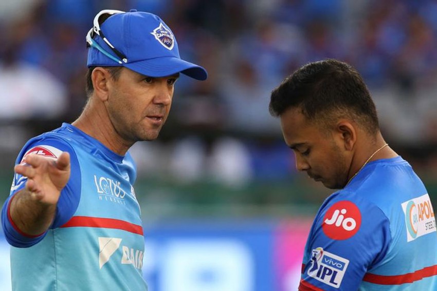 Ricky Ponting been working with Prithvi Shaw for the past two seasons in the Delhi Capitals camp Courtesy: BCCI