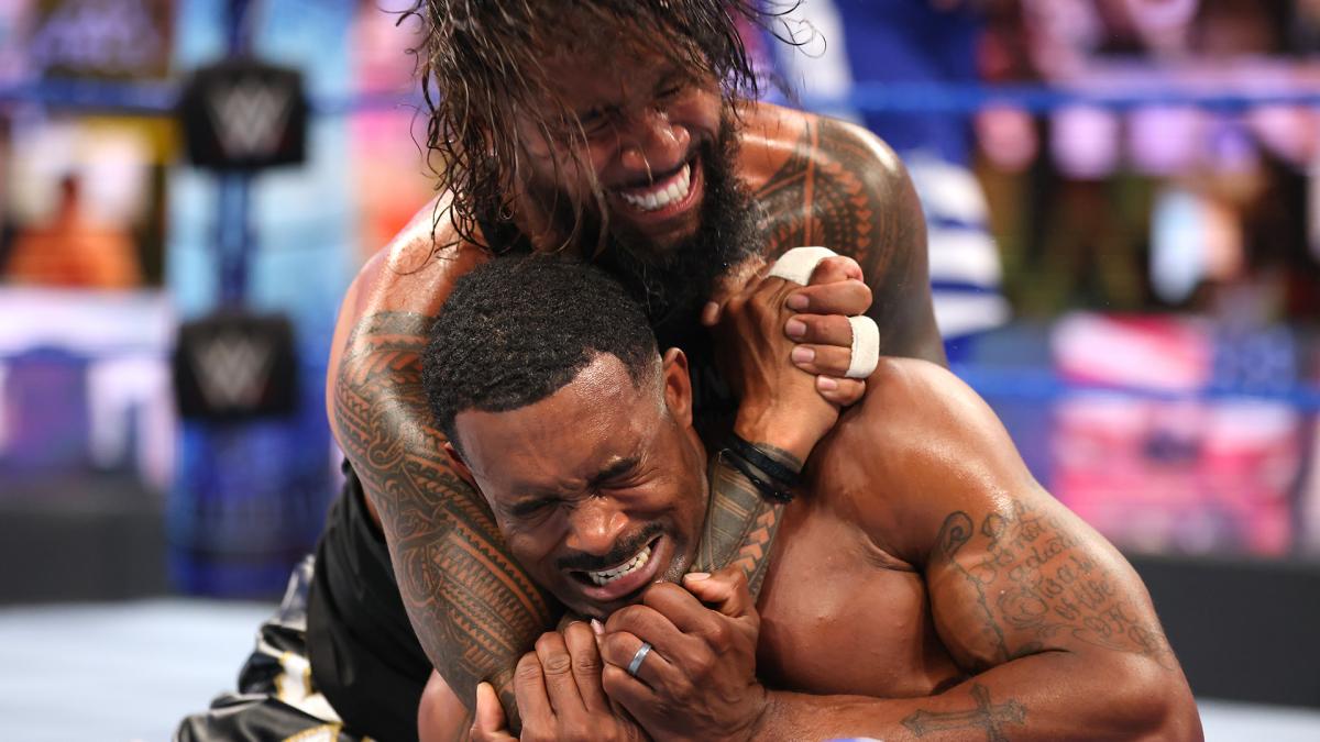 started as the Usos were seen excited for their match on the night. 