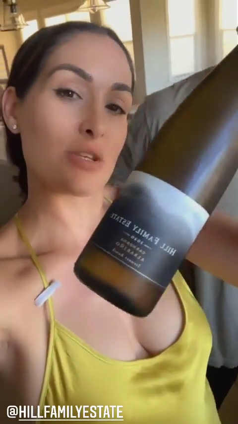 WWE Star Nikki Bella Promotes Wine Brand In Revealing Outfit 1