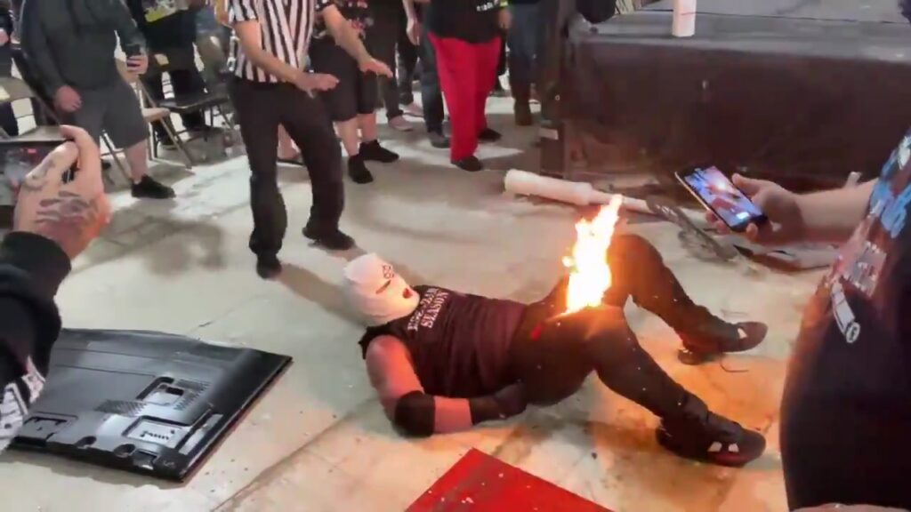 WWE/Indie News: Wrestling Star Sets His Opponent On Fire; See Videos 1