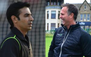 Salman Butt and Michael Vaughan. (Photo Source: Getty Images)