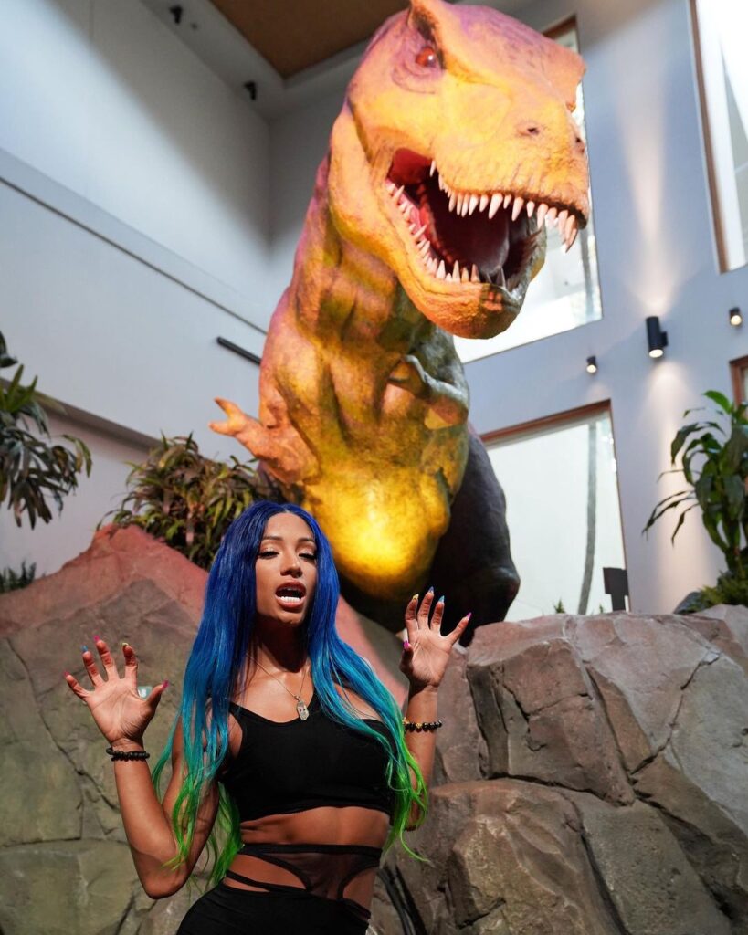 WWE Star Sasha Banks Shares Sensuous Photos From Jurrassic World Tour 5