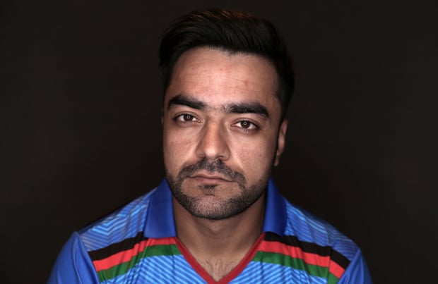 Afghanistan’s Rashid Khan has been so busy because of his prowess in short-form cricket that he is rarely at home. Photograph: Catherine Ivill/ICC/Getty Images