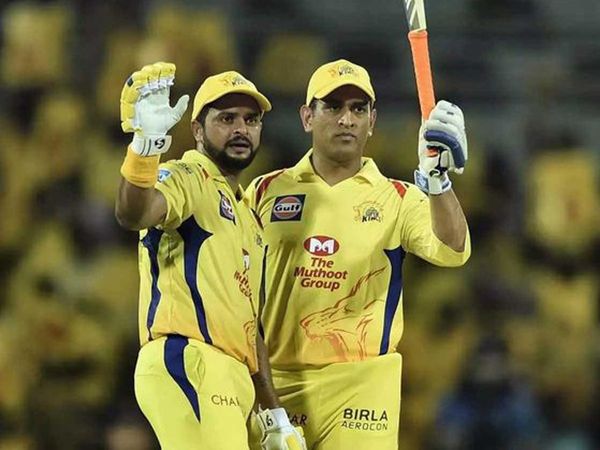 Suresh Raina with MS Dhoni | Photo Credit: PTI