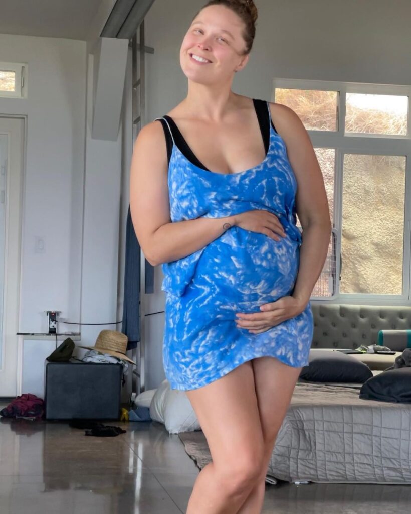 Photos: WWE Star Ronda Rousey Details Changes Around Her Body Due To Pregnancy 1