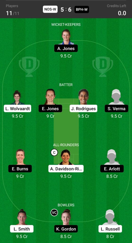 NOS-W vs BPH-W Dream11 Prediction, Fantasy Cricket Tips, Dream XI Team, The Hundred Women's Competition 2021