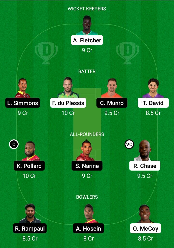 CPL 2021- SLK vs TKR Dream11 Prediction, Fantasy Cricket Tips, Dream11 Team 