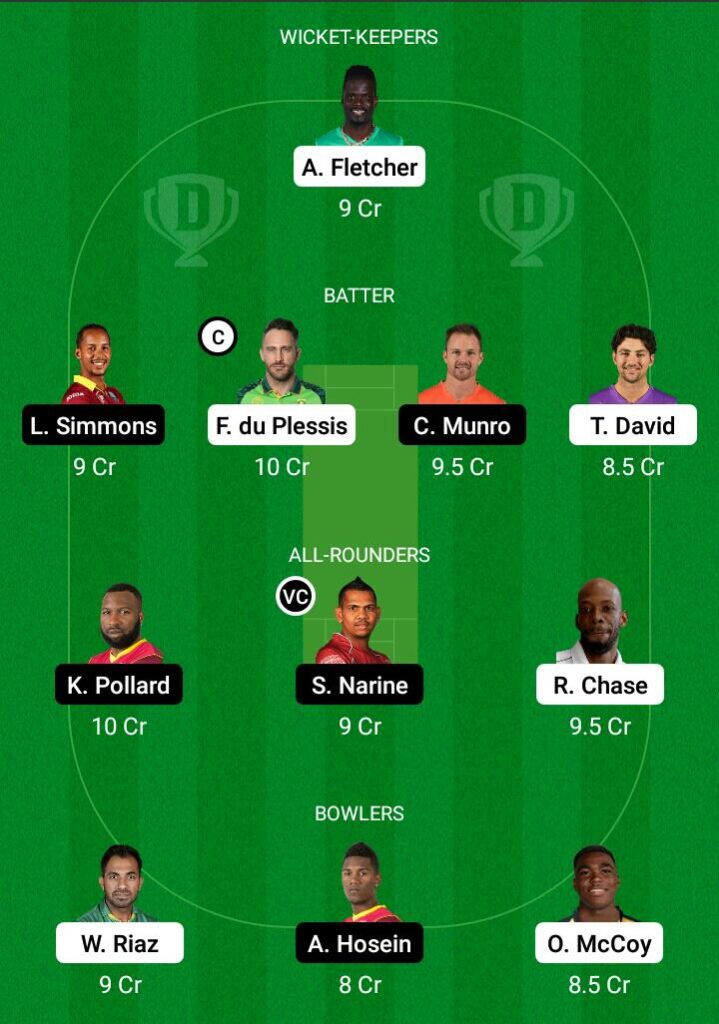 CPL 2021- SLK vs TKR Dream11 Prediction, Fantasy Cricket Tips, Dream11 Team 