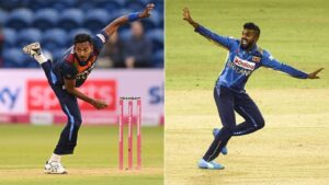 Dushmantha Chameera and Wanindu Hasaranga. (Getty Images)