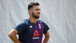 Pace bowler Saqib Mahmood is likely to make his Test debut against India in the third Test. (Photo: Twitter)