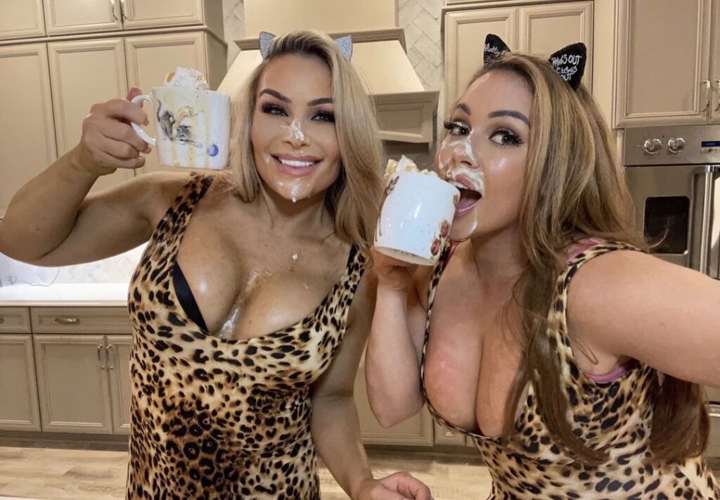 WWE’s Natalya And Jenni Neidhart Drop Hot Spice Latte Making Video 4