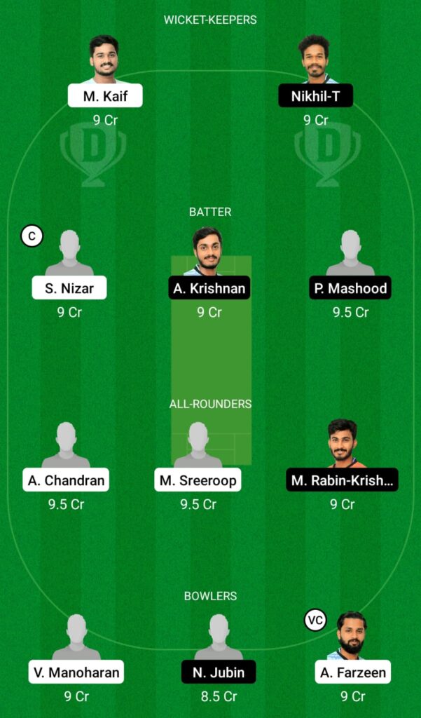 BKK vs JRO Dream11 Prediction, Fantasy Cricket Tips, Dream11 Team, Kerala Club Championship 2021