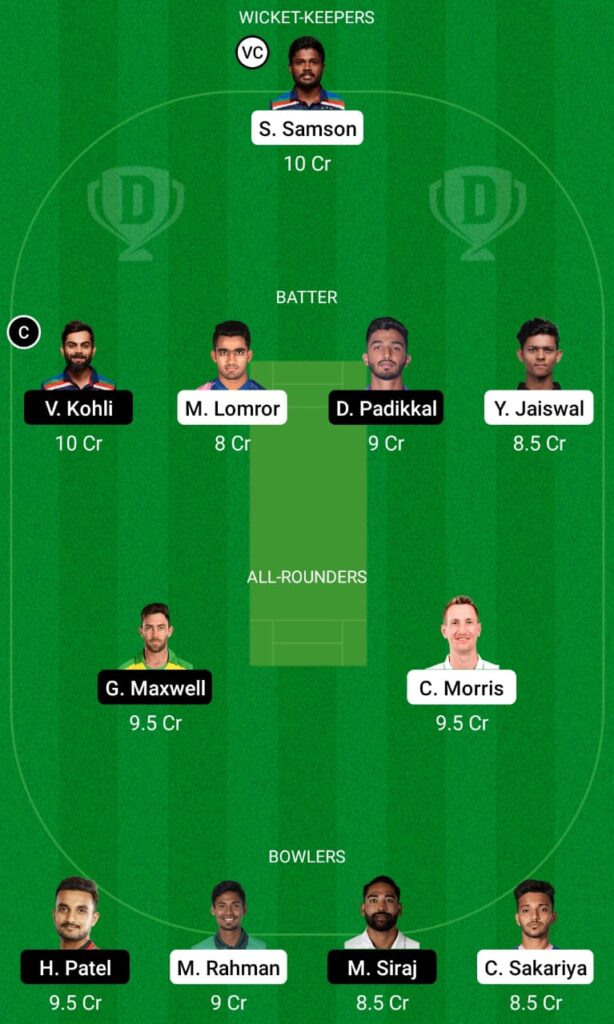 IPL 2021- RR vs RCB Dream11 Prediction, Fantasy Cricket Tips, Dream11 Team 