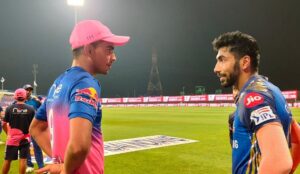 Kartik Tyagi and Jasprit Bumrah. Credits: Twitter