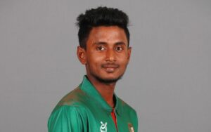 Aminul Islam Biplob. (Photo by Hannah Peters-ICC/ICC via Getty Images)