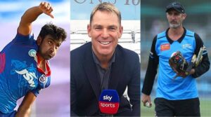 Jason Gillespie, former Australia fast bowler has hit back at compatriot Shane Warne over the dispute between Ravichandran Ashwin and Eoin Morgan in IPL 2021. (Source- Twitter)