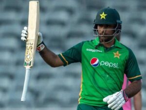 akhar Zaman becomes first Pakistan batsman to score double century in ODI cricket | Photo Credit: AP