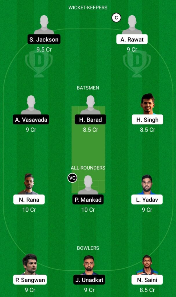 DEL vs SAU Dream11 Prediction, Fantasy Cricket Tips, Dream11 Team, Syed Mushtaq Ali Trophy 2021