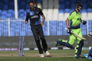 David Wiese helps Namibia into the Super 12. Image-Twitter