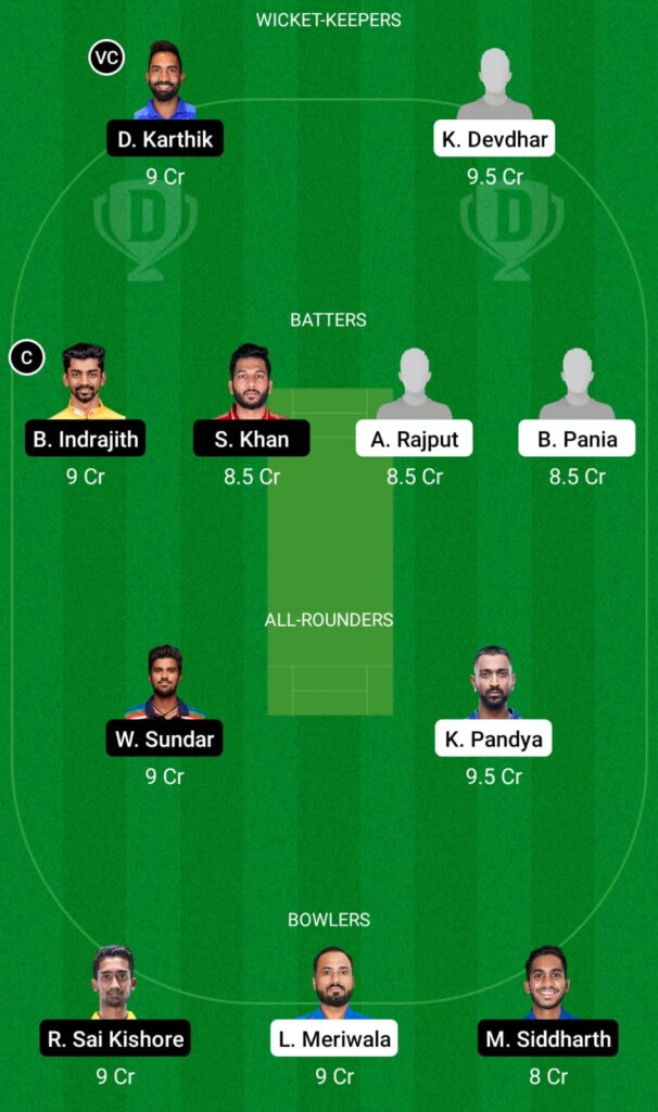 BRD vs TN Dream11 Prediction, Fantasy Cricket Tips, Dream11 Team, Vijay Hazare Trophy 2021-22 