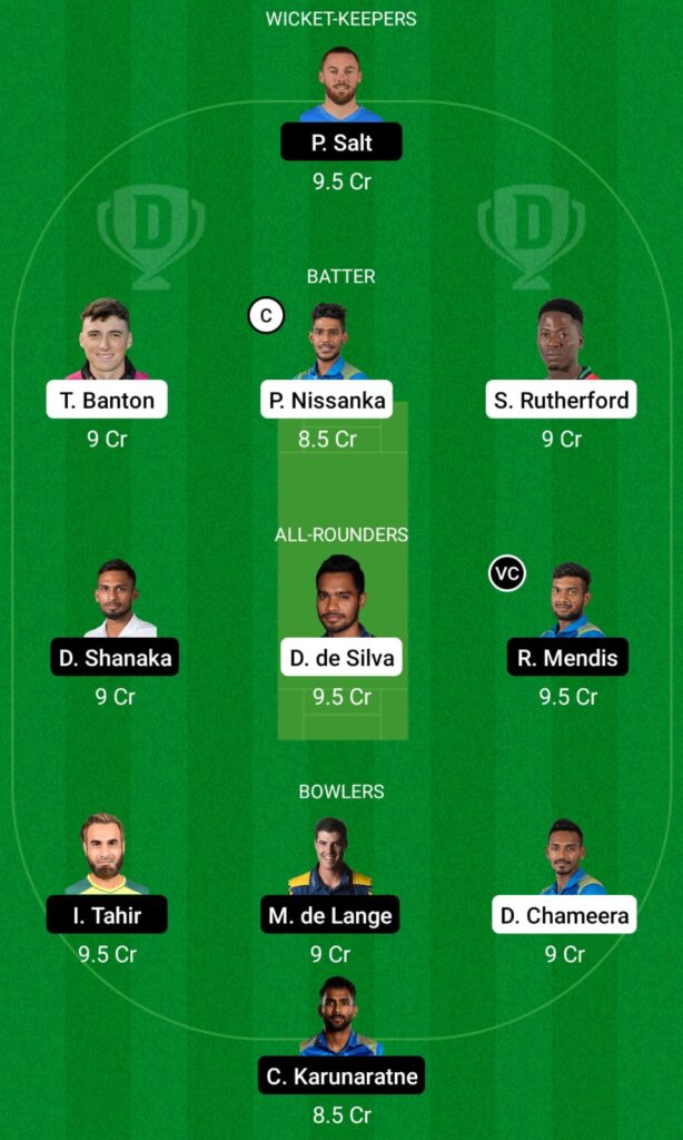 CS vs DG Dream11 Prediction, Fantasy Cricket Tips, Dream11 Team, LPL 2021 