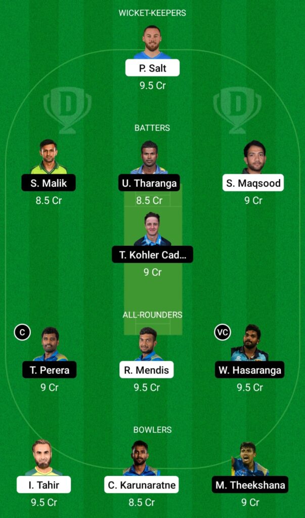 DG vs JK Dream11 Prediction, Fantasy Cricket Tips, Dream11 Team, LPL 2021 