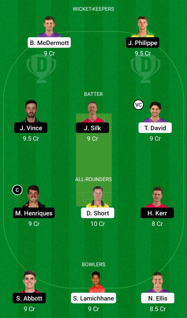 HUR vs SIX Dream11 Prediction, Fantasy Cricket Tips, Dream11 Team, BBL 2021-22 