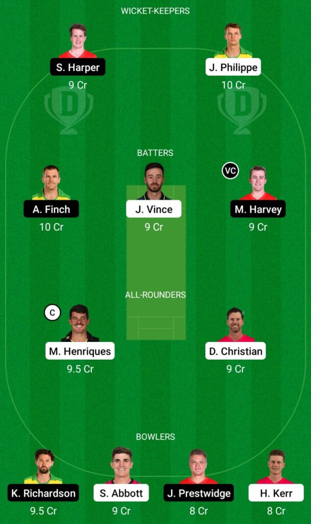 SIX vs REN Dream11 Prediction, Fantasy Cricket Tips, Dream11 Team, BBL 2021-22 