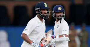 Cheteshwar Pujara, Ajinkya Rahane (Dinuka Liyanawatte/Reuters)