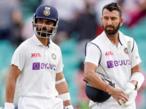 Ajinkya Rahane, Cheteshwar Pujara. Image Credits: Twitter