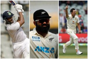 While Mayank Agarwal and Ajaz Patel were impressive in India vs New Zealand Test series, Mitchell Starc is in sensational form in Ashes 2021-22. | Twitter/@ICC