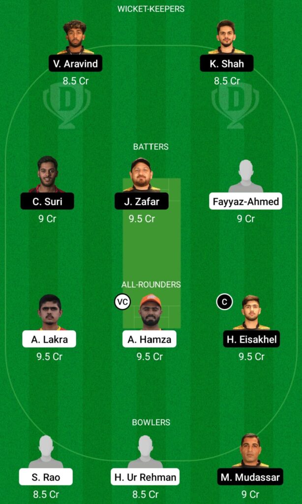 KAS vs BUK Dream11 Prediction, Fantasy Cricket Tips, Dream11 Team, Sharjah CBFS T20