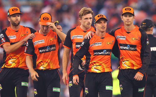 Perth Scorchers team. (Photo by Paul Kane/Getty Images)