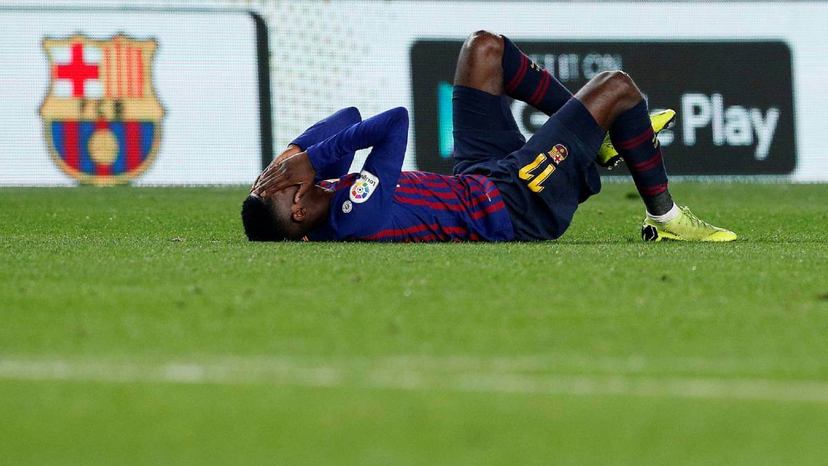 Ousmane Dembele is struggling with injuries at Barcelona