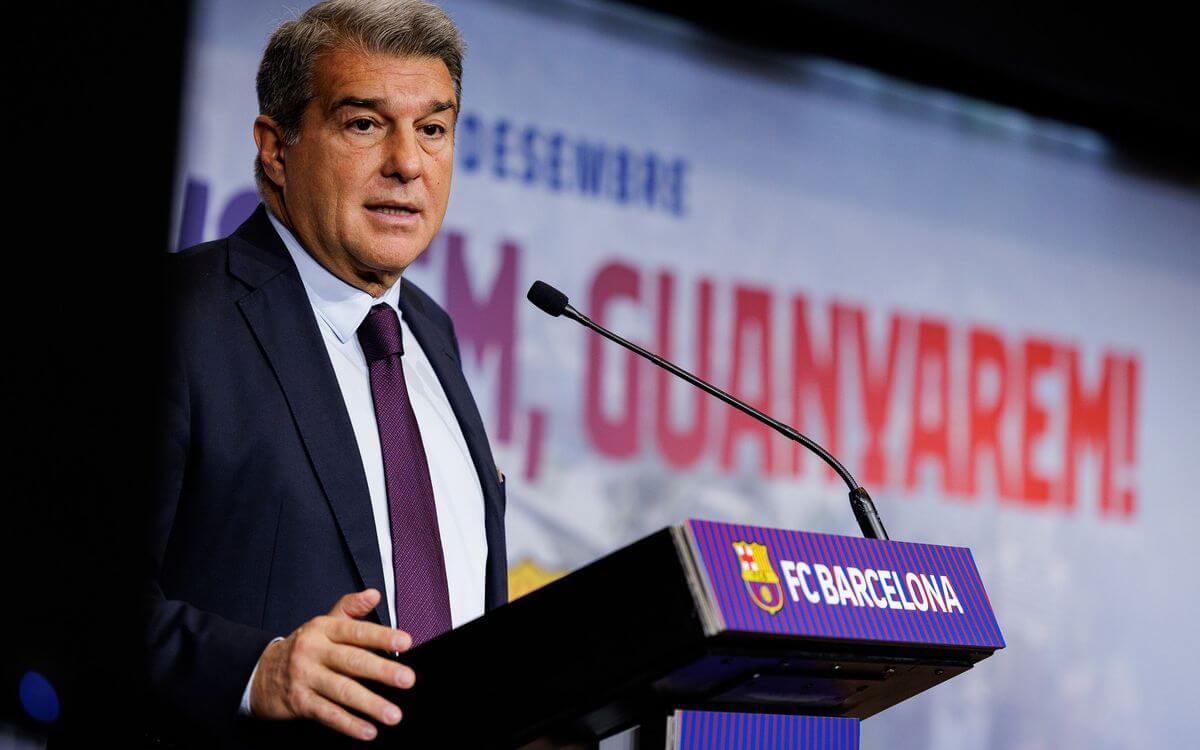 Joan Laporta is confident of signing Erling Haaland