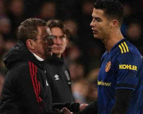 Ronaldo and Rangnick exchanged words over Brentford substitution