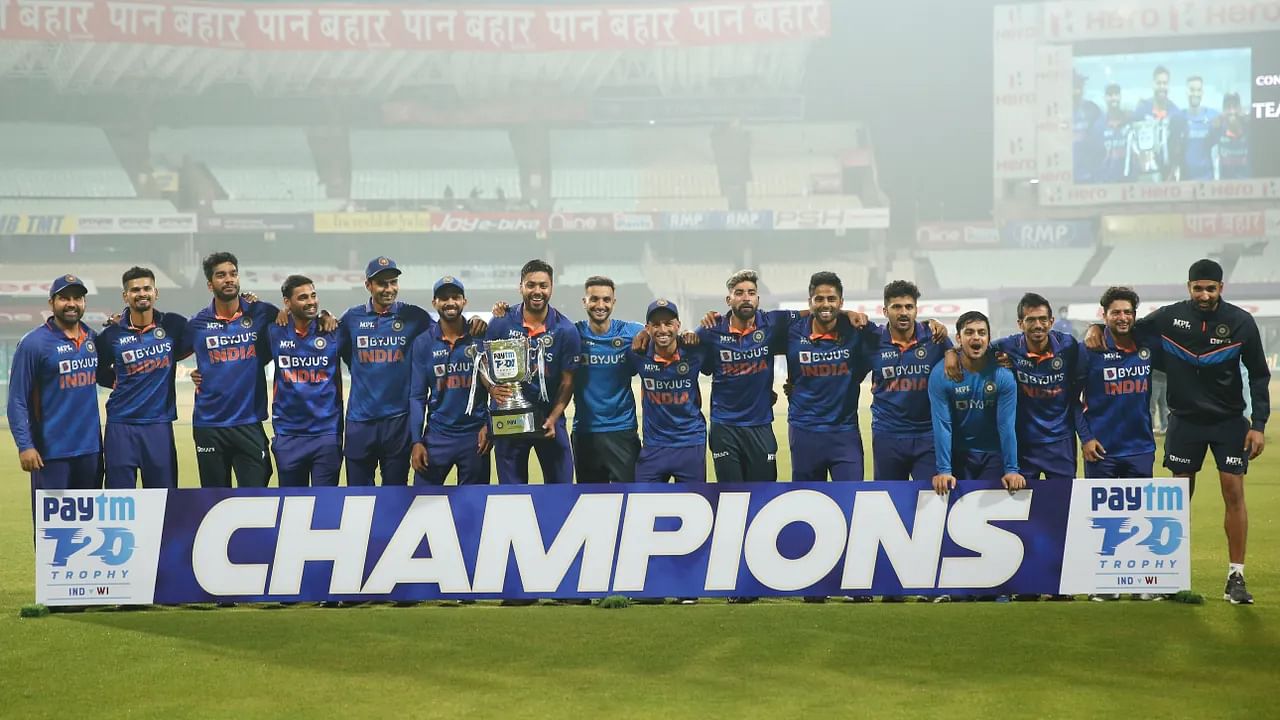 Indian Cricket Team After Wining T20I Series Against West Indies Credits: BCCI