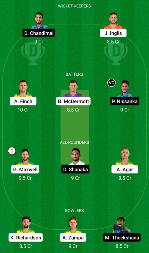 AUS vs SL Dream11 Prediction, Fantasy Cricket Tips, Dream11 Team, Sri Lanka tour of Australia, 2022  