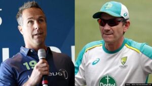 Michael Vaughan, Justin Langer Image: Michael Vaughan/ Instagram/AP