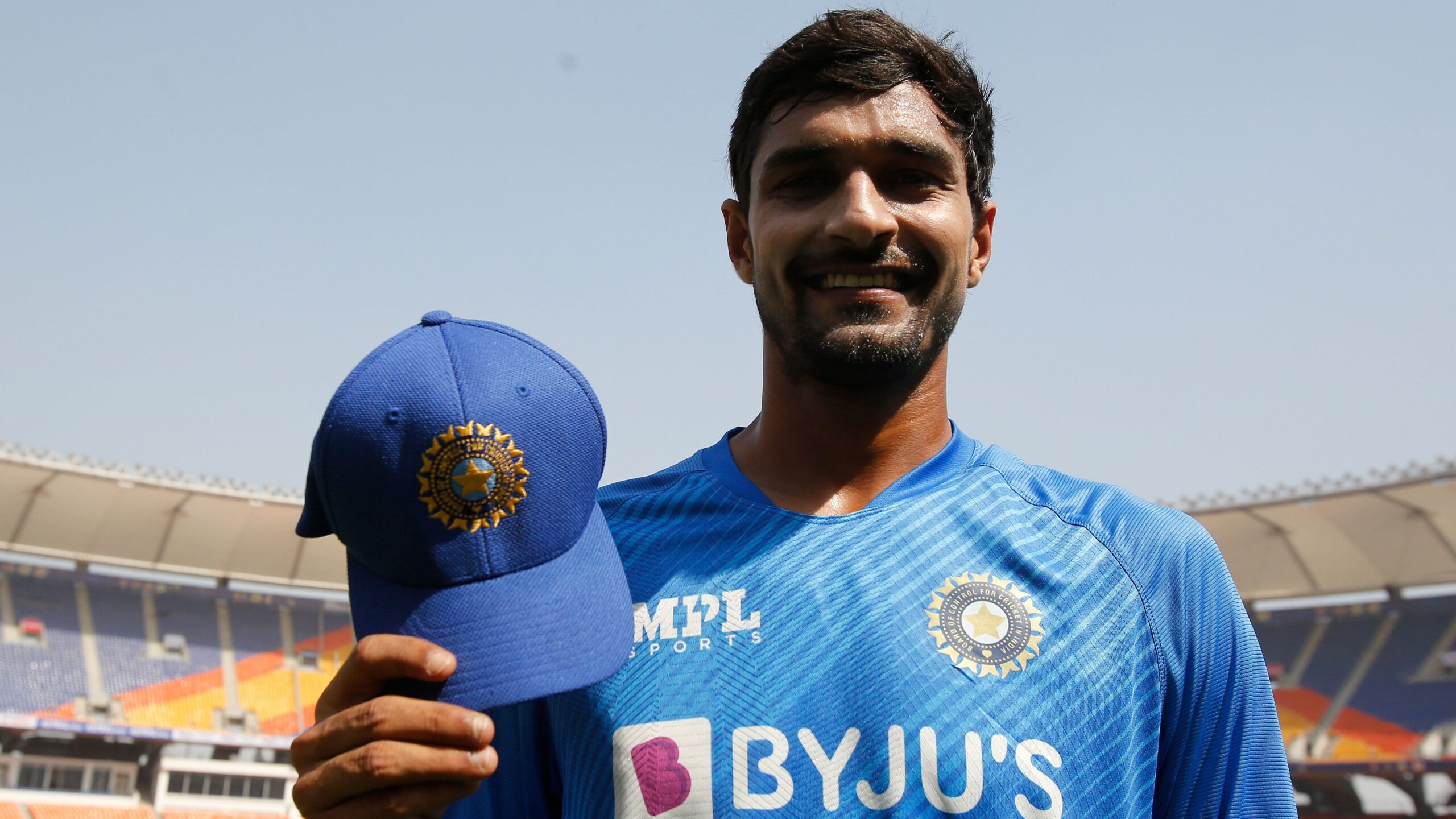 Deepak Hooda with his India cap Image: BCCI