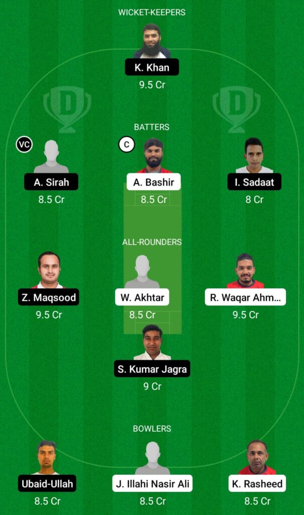 AZA vs DAT Dream11 Prediction, Fantasy Cricket Tips, Dream11 Team, Oman D10, 2022