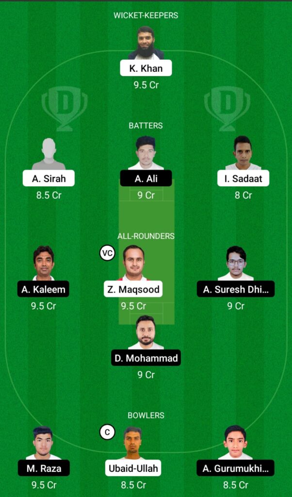 DAT vs KHW Dream11 Prediction, Fantasy Cricket Tips, Dream11 Team, Oman D10, 2022