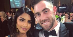 Glenn Maxwell with Vini Raman Photo: © Instagram Vini Raman (Main Image)